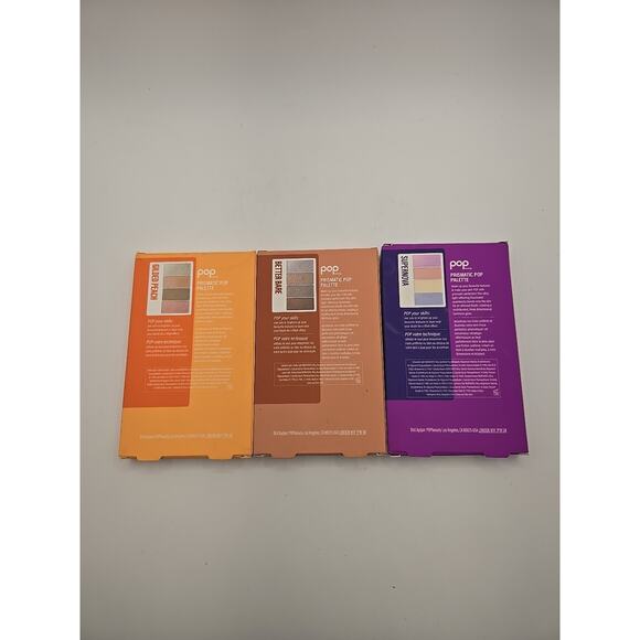 Lot of 3 Pop Beauty Prismatic Pop Palette Gilded Peach Better Bare SuperNova - Picture 2 of 3